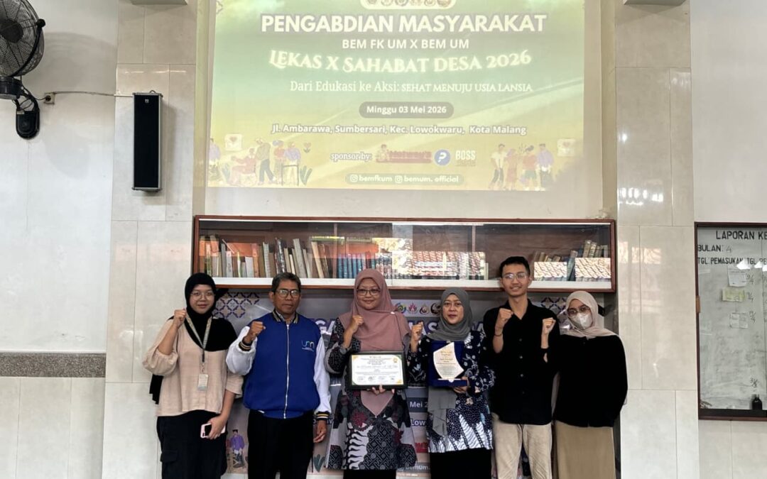 LEKAS X SAHABAT DESA 2026: Kolaborasi Mahasiswa UM Hadirkan Edukasi dan Skrining Kesehatan bagi Lansia